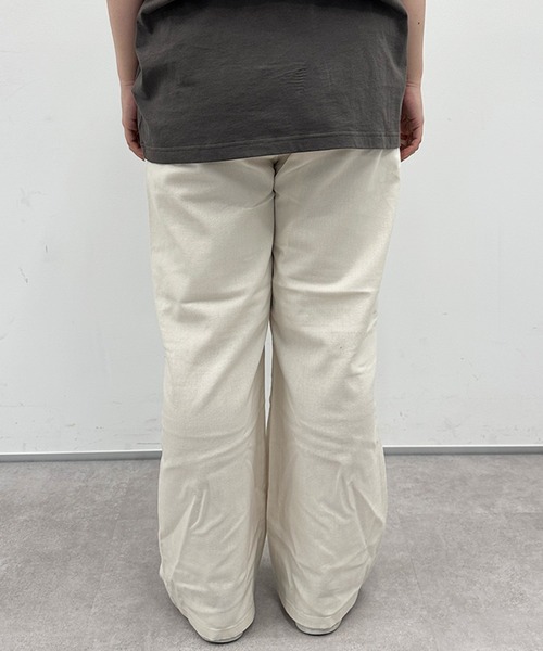 kutir（クティール）の「【セットアップ着用可能】リネンライクワイドパンツ（その他パンツ・レディース・ライトグリーン/アイボリー/ブラウン・LARGE/SMALL/MEDIUM）」の15枚目の写真