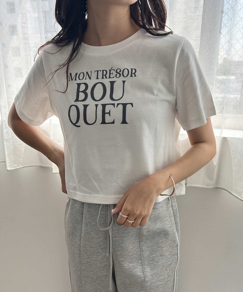 one after another NICE CLAUP（ワンアフターアナザーナイスクラップ）の「チュールビスチェ+ロゴＴセット（Tシャツ/カットソー・レディース・ドット/ブラック/ピンク・FREE）」の7枚目の写真