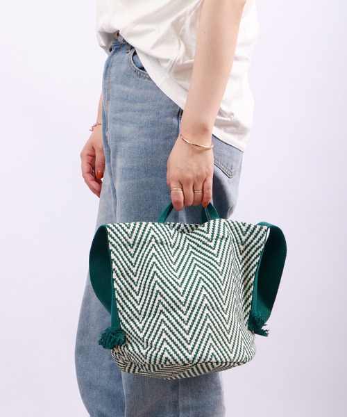 ROOTOTE(ルートート)の「ROOTOTE エスニックファブリック2WAYミニトートバッグ(トートバッグ・メンズ・ブラック系/グリーン系/ネイビー系/イエロー系/オレンジ系・FREE)」の17枚目の写真