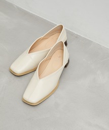 ROPE' PICNIC | スクエアトゥセンターシーム甲深バブーシュ(パンプス)