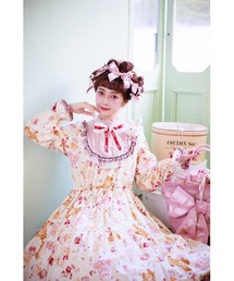新品PINKHOUSEピンクハウス美沙子misakoくま刺繍レースリボンクリップ 新品PINKHOUSEピンクハウス美沙子misakoくま刺繍レースリボン