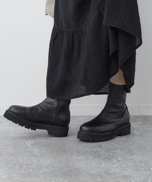 plage（プラージュ）の「【CAMINANDO/カミナンド】BACK ZIP ブーツ（ブーツ・レディース・ブラック・35/36/37/38/39）」の3枚目の写真