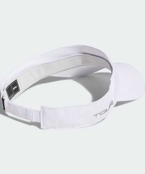 adidas（アディダス）の「メタルロゴ バイザー【adidas Golf/アディダスゴルフ】（サンバイザー・メンズ・ブラック/ホワイト/ネイビー・LARGE）」の4枚目の写真