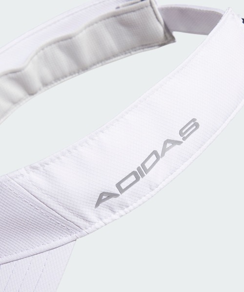 adidas（アディダス）の「メタルロゴ バイザー【adidas Golf/アディダスゴルフ】（サンバイザー・メンズ・ブラック/ホワイト/ネイビー・LARGE）」の5枚目の写真