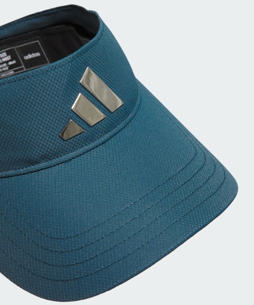 adidas（アディダス）の「メタルロゴ バイザー【adidas Golf/アディダスゴルフ】（サンバイザー・メンズ・ブラック/ホワイト/ネイビー・LARGE）」の11枚目の写真