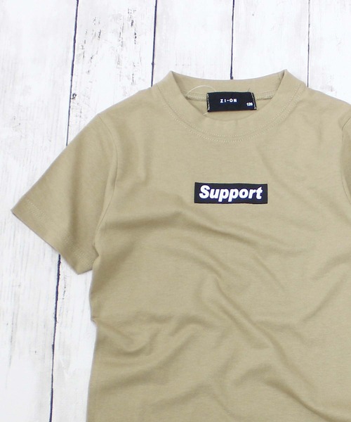 ZI-ON(ジーオン)の「ボックスロゴプリント半袖Tシャツ(Tシャツ/カットソー・キッズ・ロイヤルブルー/グリーン/ブラック系その他/ベージュ系その他/レッド/ピンク/ミント/モカ/グレー系その他/ホワイト系その他/ブラウン系その他/ブラック/ブラック系その他2/ベージュ/オフホワイト/杢グレー/ネイビー/ホワイト系その他2/その他3/その他2・100cm/110cm/120cm/130cm/140cm/150cm/160cm)」の11枚目の写真