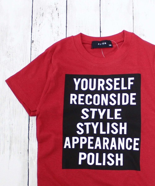 ZI-ON(ジーオン)の「ボックスロゴプリント半袖Tシャツ(Tシャツ/カットソー・キッズ・ロイヤルブルー/グリーン/ブラック系その他/ベージュ系その他/レッド/ピンク/ミント/モカ/グレー系その他/ホワイト系その他/ブラウン系その他/ブラック/ブラック系その他2/ベージュ/オフホワイト/杢グレー/ネイビー/ホワイト系その他2/その他3/その他2・100cm/110cm/120cm/130cm/140cm/150cm/160cm)」の18枚目の写真