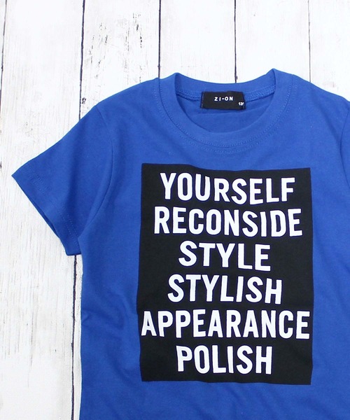 ZI-ON(ジーオン)の「ボックスロゴプリント半袖Tシャツ(Tシャツ/カットソー・キッズ・ロイヤルブルー/グリーン/ブラック系その他/ベージュ系その他/レッド/ピンク/ミント/モカ/グレー系その他/ホワイト系その他/ブラウン系その他/ブラック/ブラック系その他2/ベージュ/オフホワイト/杢グレー/ネイビー/ホワイト系その他2/その他3/その他2・100cm/110cm/120cm/130cm/140cm/150cm/160cm)」の16枚目の写真