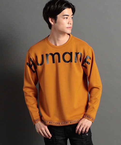 HIDEAWAYS NICOLE（ハイダウェイニコル）の「【WEB限定】ダンボールニットロゴプルオーバー（Tシャツ/カットソー・メンズ・その他1/オレンジ/ボルドー/ブラック/ホワイト・LARGE/MEDIUM/X-LARGE）」の17枚目の写真