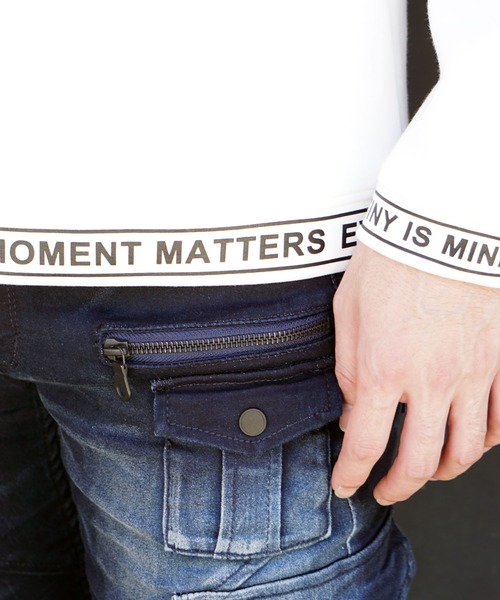 HIDEAWAYS NICOLE（ハイダウェイニコル）の「【WEB限定】ダンボールニットロゴプルオーバー（Tシャツ/カットソー・メンズ・その他1/オレンジ/ボルドー/ブラック/ホワイト・LARGE/MEDIUM/X-LARGE）」の19枚目の写真