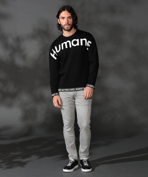 HIDEAWAYS NICOLE（ハイダウェイニコル）の「【WEB限定】ダンボールニットロゴプルオーバー（Tシャツ/カットソー・メンズ・その他1/オレンジ/ボルドー/ブラック/ホワイト・LARGE/MEDIUM/X-LARGE）」の21枚目の写真