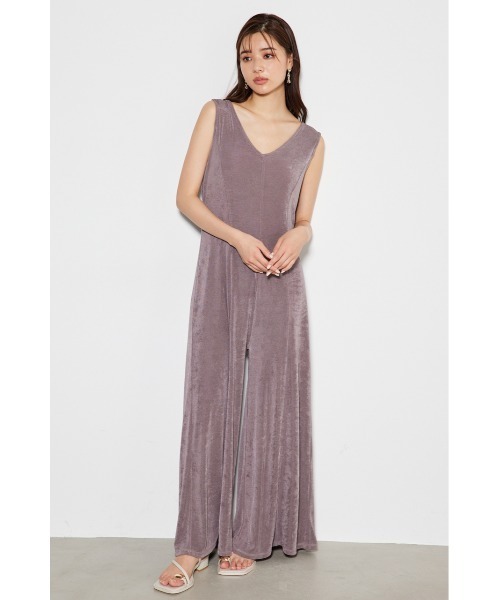 rienda（リエンダ）の「バックドレープカットロンパース（つなぎ/オールインワン・レディース・ブラック/ライトグリーン/ライトブラウン・FREE）」の14枚目の写真