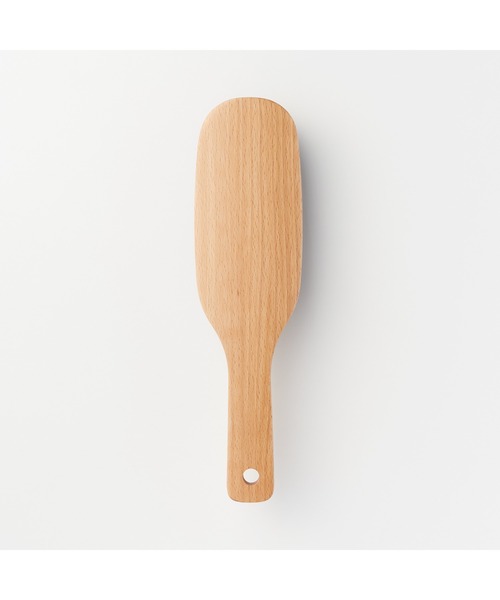 無印良品（ムジルシリョウヒン）の「ブナ材洋服ブラシ　豚毛・約幅６．５×長さ２４ｃｍ（ランドリーグッズ・メンズ・ナチュラル・FREE）」の3枚目の写真