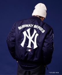 AVIREX（アヴィレックス）の「《AVIREX × MLB》MA-1 SUBWAY SERIES / MA-1 サブウェイシリーズ（MA-1・メンズ・ブルー系）」