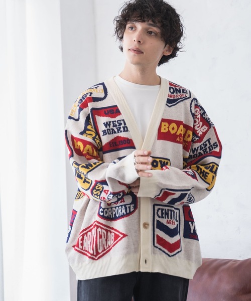 WEGO（ウィゴー）の「WEGO/ルーズフィット総柄カーディガン（カーディガン/ボレロ・メンズ・その他1/その他4/その他2/その他6/その他5/その他3/その他7・MEDIUM/LARGE）」の10枚目の写真