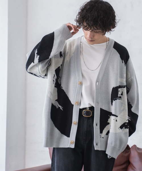 WEGO（ウィゴー）の「WEGO/ルーズフィット総柄カーディガン（カーディガン/ボレロ・メンズ・その他1/その他4/その他2/その他6/その他5/その他3/その他7・MEDIUM/LARGE）」の13枚目の写真
