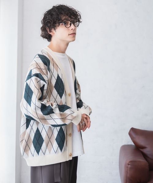 WEGO（ウィゴー）の「WEGO/ルーズフィット総柄カーディガン（カーディガン/ボレロ・メンズ・その他1/その他4/その他2/その他6/その他5/その他3/その他7・MEDIUM/LARGE）」の20枚目の写真