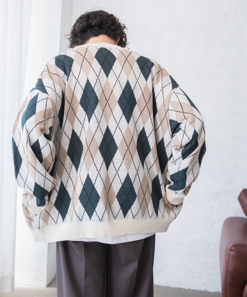 WEGO（ウィゴー）の「WEGO/ルーズフィット総柄カーディガン（カーディガン/ボレロ・メンズ・その他1/その他4/その他2/その他6/その他5/その他3/その他7・MEDIUM/LARGE）」の21枚目の写真