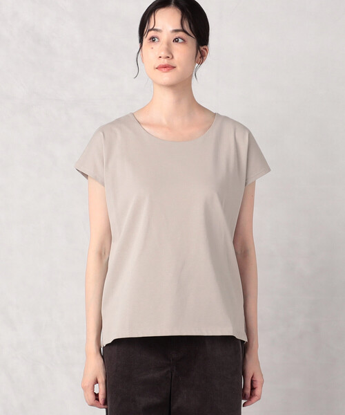 Comme　Ca　Mature（コムサマチュア）の「フレンチスリーブ　カットソー（Tシャツ/カットソー・レディース・ホワイト/ブラック/グレイッシュベージュ・FREE）」の15枚目の写真
