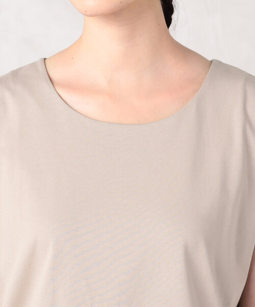 Comme　Ca　Mature（コムサマチュア）の「フレンチスリーブ　カットソー（Tシャツ/カットソー・レディース・ホワイト/ブラック/グレイッシュベージュ・FREE）」の18枚目の写真
