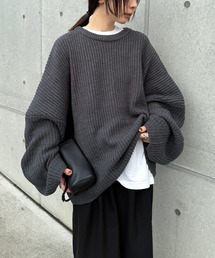 select MOCA by son | ルーズボリュームオーバーニット(ニット/セーター)