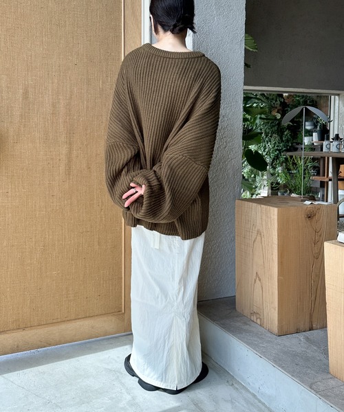 セール】【新色追加】ルーズボリュームオーバーニット（ニット