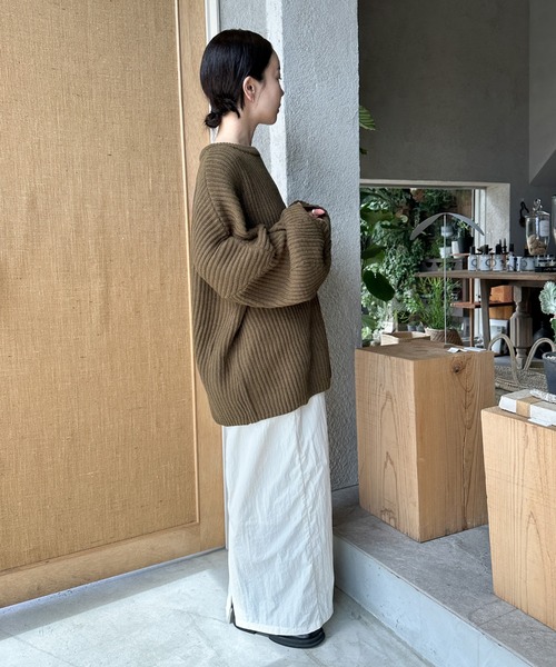 セール】【新色追加】ルーズボリュームオーバーニット（ニット