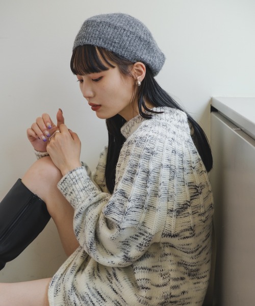 CLANE グレー バックオープンセーター CLANE グレー バックオープンセーター CLANE グレー バックオープン