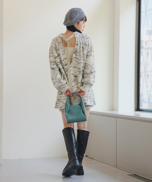 Kastane（カスタネ）の「BACKオープンメランジニット（ニット/セーター