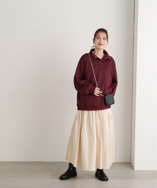 N.(N. Natural Beauty Basic)(エヌエヌナチュラルビューティーベーシック)の「◆コットンギャザーボリュームスカート(スカート・レディース・ブラック/グリーン/アイボリー・MEDIUM)」の13枚目の写真