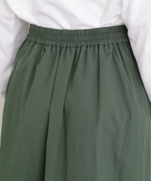 N.(N. Natural Beauty Basic)(エヌエヌナチュラルビューティーベーシック)の「◆コットンギャザーボリュームスカート(スカート・レディース・ブラック/グリーン/アイボリー・MEDIUM)」の18枚目の写真