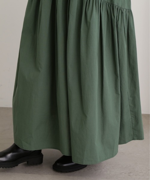 N.(N. Natural Beauty Basic)(エヌエヌナチュラルビューティーベーシック)の「◆コットンギャザーボリュームスカート(スカート・レディース・ブラック/グリーン/アイボリー・MEDIUM)」の21枚目の写真