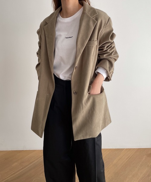 CANAL JEAN（キャナルジーン）の「El mar　standard刺繍ロングTシャツ（Tシャツ/カットソー・レディース・ブラック/ホワイト・ONE SIZE）」の5枚目の写真