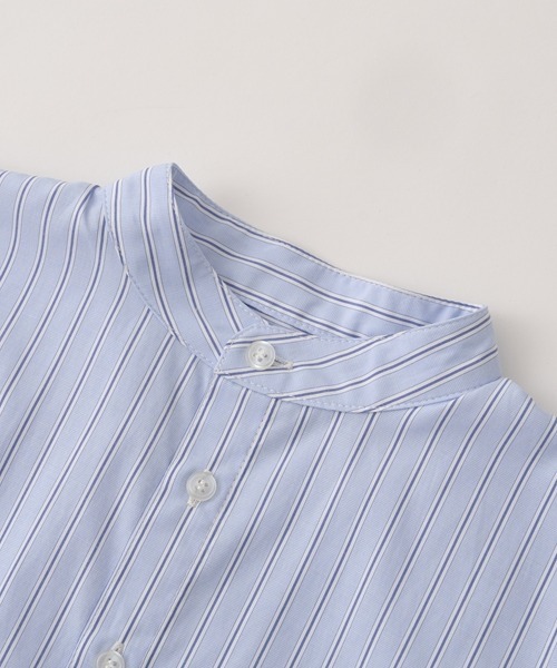 b・ROOM（ビールーム）の「アソートバンドカラービッグシャツ（シャツ/ブラウス・キッズ・ベージュ/ラベンダー/オフホワイト/サックスブルー・120cm/140cm/130cm/150cm/110cm/100cm）」の21枚目の写真