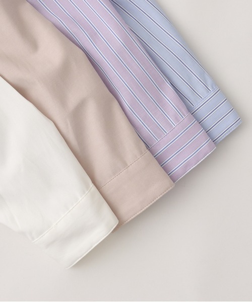 b・ROOM（ビールーム）の「アソートバンドカラービッグシャツ（シャツ/ブラウス・キッズ・ベージュ/ラベンダー/オフホワイト/サックスブルー・120cm/140cm/130cm/150cm/110cm/100cm）」の17枚目の写真