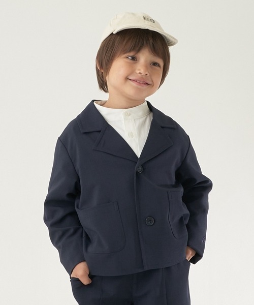 b・ROOM（ビールーム）の「アソートバンドカラービッグシャツ（シャツ/ブラウス・キッズ・ベージュ/ラベンダー/オフホワイト/サックスブルー・120cm/140cm/130cm/150cm/110cm/100cm）」の7枚目の写真