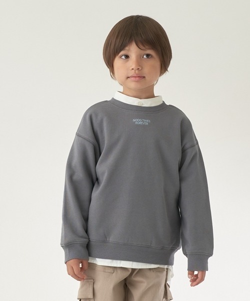 b・ROOM（ビールーム）の「アソートバンドカラービッグシャツ（シャツ/ブラウス・キッズ・ベージュ/ラベンダー/オフホワイト/サックスブルー・120cm/140cm/130cm/150cm/110cm/100cm）」の8枚目の写真