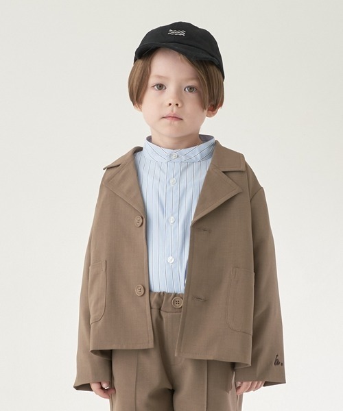 b・ROOM（ビールーム）の「アソートバンドカラービッグシャツ（シャツ/ブラウス・キッズ・ベージュ/ラベンダー/オフホワイト/サックスブルー・120cm/140cm/130cm/150cm/110cm/100cm）」の13枚目の写真