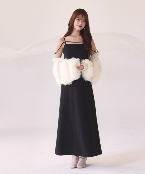 mellowneon（メロウネオン）の「ファースリーブボレロニットカーディガン（カーディガン/ボレロ・レディース・ホワイト・FREE）」の10枚目の写真