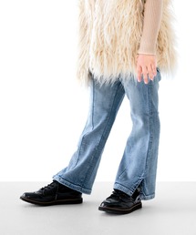 L.COPECK | ニット風デニムフレアパンツ(デニムパンツ)