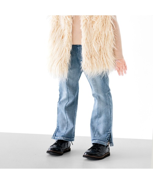 L.COPECK（エルコペック）の「ニット風デニムフレアパンツ（デニムパンツ・キッズ・ネイビー/その他・140cm/120cm/110cm/130cm/100cm）」の13枚目の写真