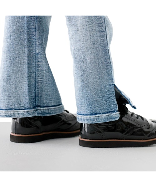 L.COPECK（エルコペック）の「ニット風デニムフレアパンツ（デニムパンツ・キッズ・ネイビー/その他・140cm/120cm/110cm/130cm/100cm）」の16枚目の写真