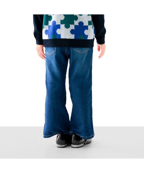 L.COPECK（エルコペック）の「ニット風デニムフレアパンツ（デニムパンツ・キッズ・ネイビー/その他・140cm/120cm/110cm/130cm/100cm）」の19枚目の写真