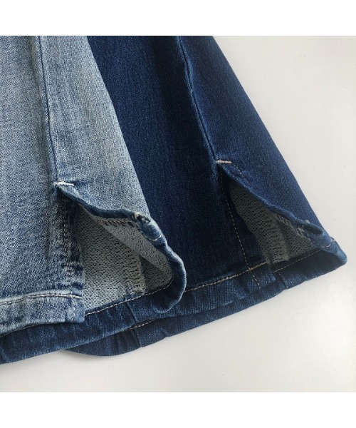 L.COPECK（エルコペック）の「ニット風デニムフレアパンツ（デニムパンツ・キッズ・ネイビー/その他・140cm/120cm/110cm/130cm/100cm）」の6枚目の写真