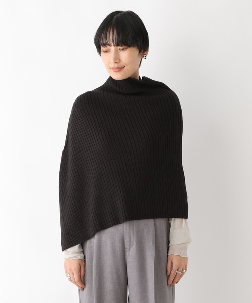 LEPSIM（レプシィム）の「7ゲージケープニットプルオーバー　961213（ニット/セーター・レディース・ブラウン/ブラック・FREE）」の13枚目の写真