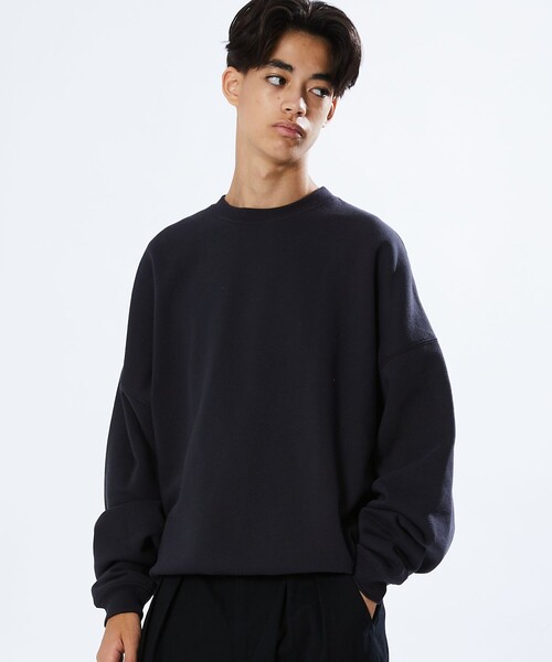 FREAK'S STORE（フリークスストア）の「限定展開 ワイドシルエット ショートレングス クルーネックスウェット（スウェット・メンズ・アッシュグレー/イエロー/スミクロ・SMALL/MEDIUM/LARGE）」の13枚目の写真