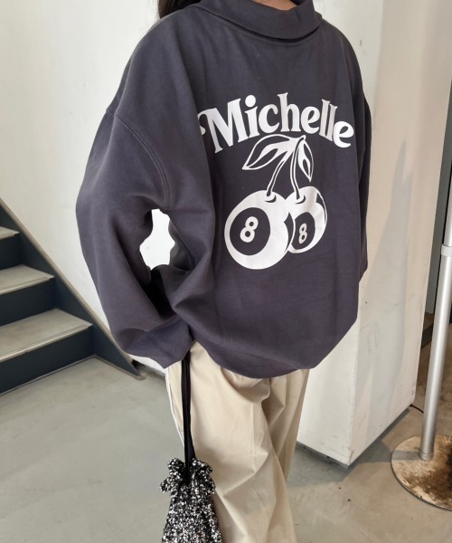 セール】【低身長サイズあり】アソート柄裏起毛ハーフジップスウェット