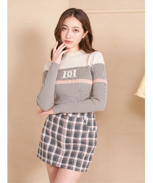 ♡様　【美品】 darich カラーラインDDリブニットトップス カラーラインDDリブニットトップス（ニット/セーター）｜Darich