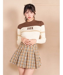 Darich（ダーリッチ）の「カラーラインDDリブニットトップス（ニット