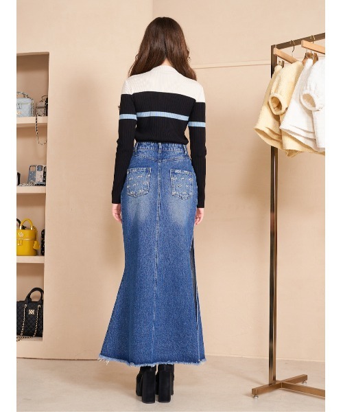 Darich（ダーリッチ）の「カラーラインDDリブニットトップス